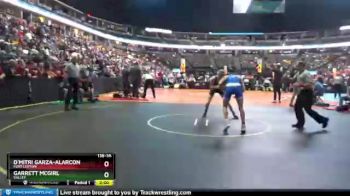 138 lbs Champ. Round 1 - D`mitri Garza-Alarcon, Fort Lupton vs Garrett McGirl, Valley