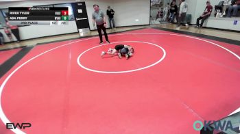 55 lbs 3rd Place - River Tyler, Hulbert vs Asa Perry, Wyandotte Youth Wrestling