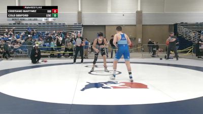 140 lbs Champ. Rd Of 16 - Cole Gesford, Chugach Eagles Wrestling Club vs Cristiano Martinez, Riot Room Wrestling