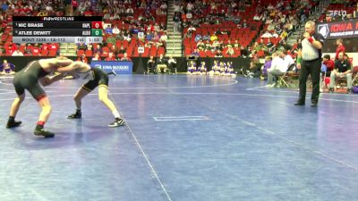 1A-113 lbs Cons. Round 5 - Nic Brase, Nashua-Plainfield vs Atlee Dewitt, Alburnett