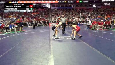 1A-132 lbs Cons. Round 2 - Matthew Donovan, South Winneshiek vs Ryder Eklund, Ogden