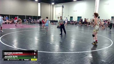 126 lbs Quarters & Wb (16 Team) - Jackson Rush, Team Nauman Pink vs Brayden Scheffers, Iowa Gold