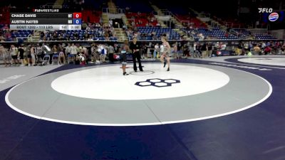 113 lbs Cons. Sub-rd Of 64 - Chase Davis, MT vs Austin Hayes, MD