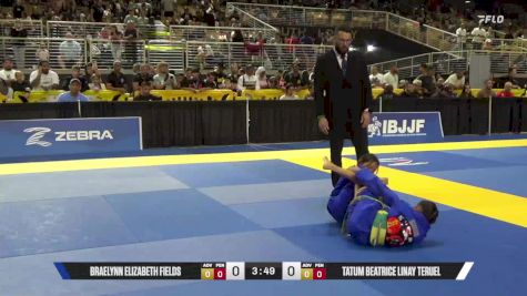 Tatum Beatrice Linay Teruel vs Braelynn Elizabeth Fields 2025 Pan Kids Jiu-Jitsu IBJJF Championship