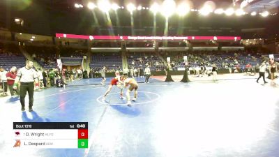 120 lbs Round Of 32 - Dylan Wright, Milford [MA] vs Lincoln Despard, Agawam