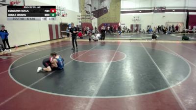 97 lbs 3rd Place Match - Benjamin Mack, Pursuit Wrestling vs Lukas Hogen, Wrestling Brotherhood