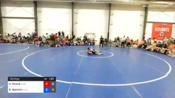 36 kg 7th Place - Henri Rivard, USAW Maine vs Brayden Wenrich, Northampton Area WC