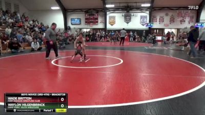 Quarterfinal - Wade Britton, Fort Madison Wrestling Club vs Waylon Hilgenbrinck, Camp Point Youth Wrestling