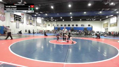 120 Girls Quarterfinal - Gizelle Fort, West Hills vs Kylie Young, Valley Center