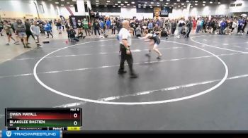132 lbs Champ. Round 3 - Owen Mayall, IA vs Blakelee Bastien, WI