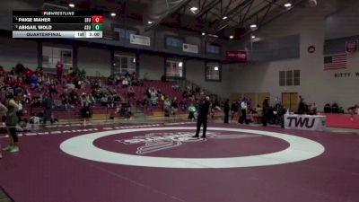 180 lbs Quarterfinal - Paige Maher, Simon Fraser University vs Abigail Wold, Adams State