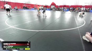 145 lbs Round 5 (6 Team) - Isabelle Gasper, Team Red vs Ella Cooper, Team Yellow