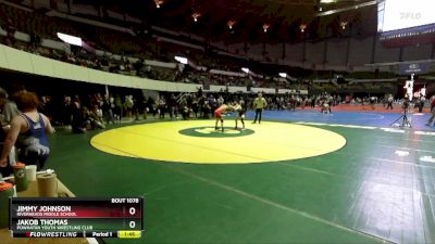 National 6-8 110 Cons. Semi - Jakob Thomas, Powhatan Youth Wrestling Club vs Jimmy Johnson, Riverheads Middle School