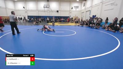 75 lbs Quarterfinal - Damir Afaunov, EGWA vs Jillian Vollhardt, Red Wave