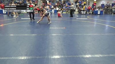 114 lbs Round Of 16 - Landis Keefer, Line Mountain vs Lucas Kareha, Abington Heights