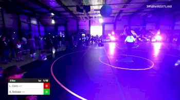 61 lbs Semifinal - Landon Caro, Mat Demon WC vs Ari Sobaje, The Club