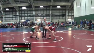 165 lbs Champ. Round 1 - Nathan Lackman, Rhode Island College vs Tyler Miller, Plymouth State University