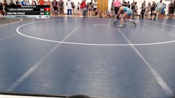 115-128 lbs Semifinal - Layla Sapozhnikov, Built By Brunson Wrestling vs Adilynn Avilez, Dwight Wrestling Club