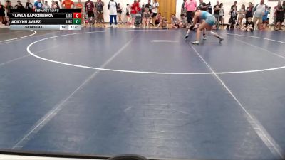115-128 lbs Semifinal - Layla Sapozhnikov, Built By Brunson Wrestling vs Adilynn Avilez, Dwight Wrestling Club