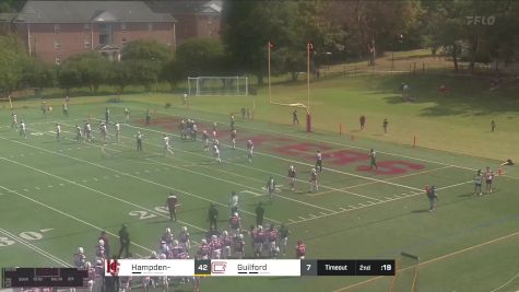 Replay: Hampden-Sydney vs Guilford | Sep 27 @ 12 PM