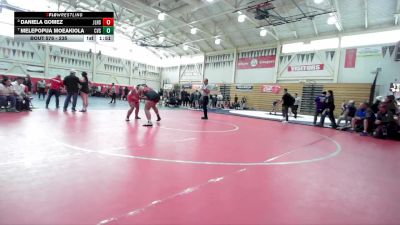 235 lbs Quarterfinal - MelePopua Moeakiola, Clayton Valley School vs Daniela Gomez, James Logan High School