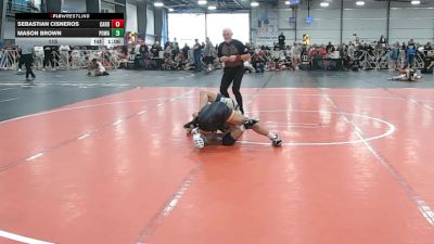 115 lbs Round 1 (9am Saturday) - Mason Brown, POWA vs Sebastian Cisneros, Cali Red