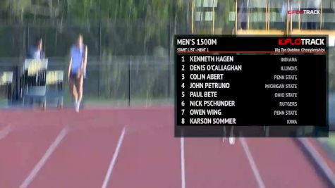 Men's 1500m, Heat 1
