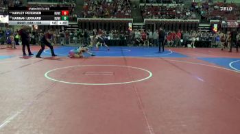109 lbs Quarterfinal - Hayley Petersen, Mountain Man vs Hannah Leonard, Heights Wrestling Club