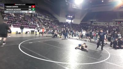 43 lbs Champ. Round 5 - Ressler Schiess, Shootbox Rigby vs Isaiah Zapata, Betterman Elite Wrestling