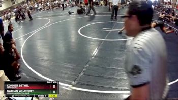 128 lbs Quarterfinal - Nathan Whatcott, Jaguars Wreslting Club vs Conner Bethel, Team Selma