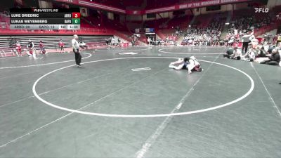 215 lbs D1 - Semi-finals (fri 7:30pm.) - Lukas Weyenberg, Bay Port vs Luke Driedric, Arrowhead