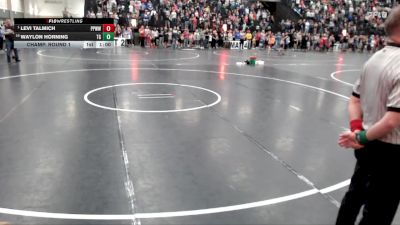 49 lbs Champ. Round 1 - Levi Talmich, Pikes Peak Warriors Wrestling vs Waylon Horning, Tri-State Grapplers