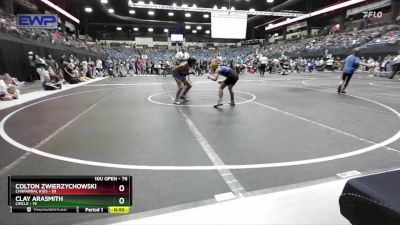 76 lbs Cons. Round 2 - Colton Zwierzychowski, Chaparral Kids vs Clay AraSmith, Circle