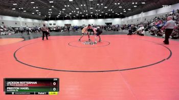 215 lbs 1st Place Match - Jackson Rotterman, St. Pius X (Kansas City) vs Preston Hagel, Goddard HS