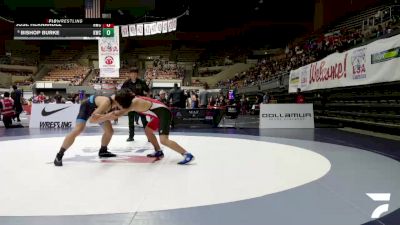 All Cadet Boys Freestyle Upper - 165 lbs Champ. Round 1 - Jose Hernandez, Healdsburg Wrestling Club vs Bishop Burke, Kaitoa Wrestling Club