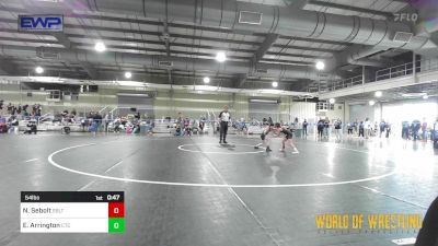 54 lbs Consi Of 8 #2 - Nova Sebolt, Sebolt Wrestling Academy vs EvieDale Arrington, Comanche Takedown Club