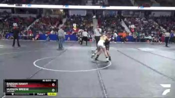 95 lbs Semifinal - Hudson Breese, Jaguars vs Daegan Hanvy, Jr. Vikings