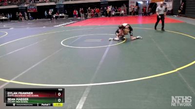 103 lbs Champ. Round 1 - Dylan Frawner, South Anchorage High School vs Sean Maeger, Colony High School