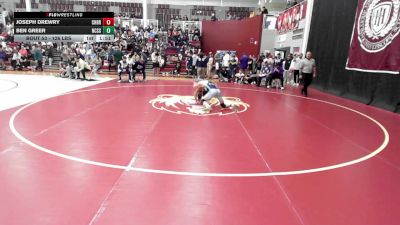 126 lbs Round Of 32 - Joseph Drewry, Christian Brothers vs Ben Greer, North Cobb Christian