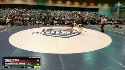 130 lbs Cons. Round 7 - Alexa Torres, Golden West vs Kaitlyn De La Torre - Jackson, Hug