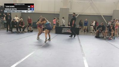 125 lbs Champ. Rd Of 16 - Zoe Gabel, Pikes Peak Warriors vs Kenslie Watts, Reign Wrestling Club