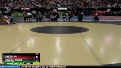 160 lbs Champ. Round 1 - Luke Gilliam, Bishop Kelly vs Harrison Crooks, Gonzaga Prep