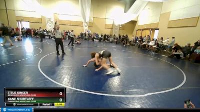 135 lbs Cons. Round 2 - Titus Kinser, Bear River Wrestling Club vs Xane Shurtleff, Champions Wrestling Club