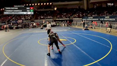 G 114 lbs Cons. Round 3 - Charley Courville, Plaquemine Girls vs Giada Ruffino, Mandeville Girls