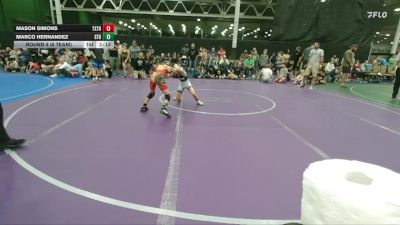 72 lbs Round 4 (6 Team) - Marco Hernandez, Steller Trained Bossk vs Mason Simons, Terps Xtreme