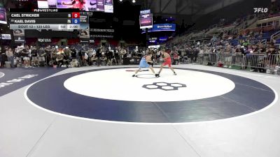 120 lbs Champ. Rd Of 128 - Cael Stricker, IA vs Kael Davis, PA