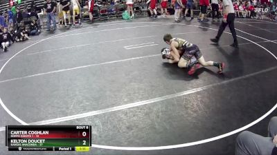 105 lbs Round 3 (6 Team) - Kelton Doucet, Kansas Anaconda vs Carter Coghlan, North Dakota 1