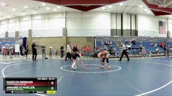 93-97 lbs Round 2 - Madelyn Medrano, Purler Wrestling Inc vs Annabelle Mueller, ISI Wrestling Club