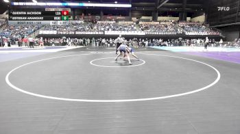 120 lbs Quarterfinal - Quentin Jackson, Lenexa-St. James Academy vs Esteban Aranguiz, Wichita-Kapaun Mt. Carmel HS