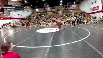 190 lbs Quarterfinal - Ayden Sanchez, Riverton vs Ian Backman, Natrona County